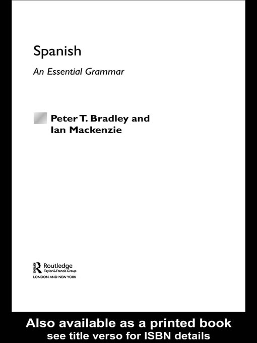 Title details for Spanish by Peter T. Bradley - Wait list
